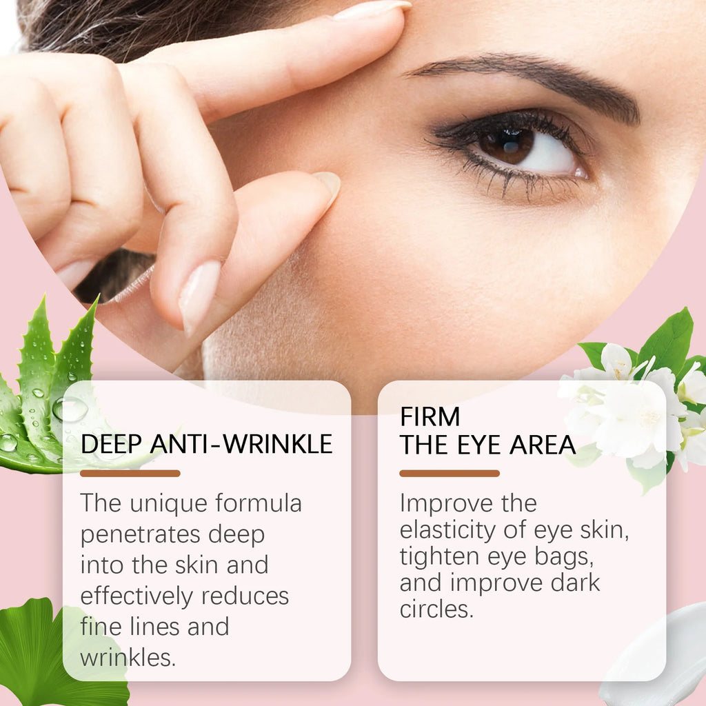 Eye Cream Remove Dark Circles Eye Bags Firming Smooths Moisturizing Skin Reduce Fine Lines Anti Puffiness Jasmine Eye Care Cream Oasis Select