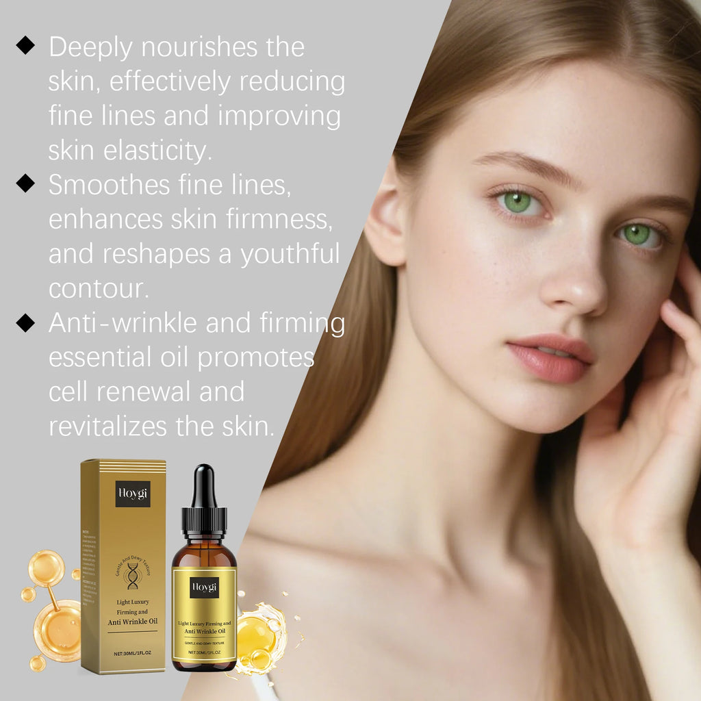 Firming Facial Care Oil Lifting Anti Wrinkle Lightens Lines Tightens Skin Nourishing Smoothing Soften Brightening Face Serum Oasis Select