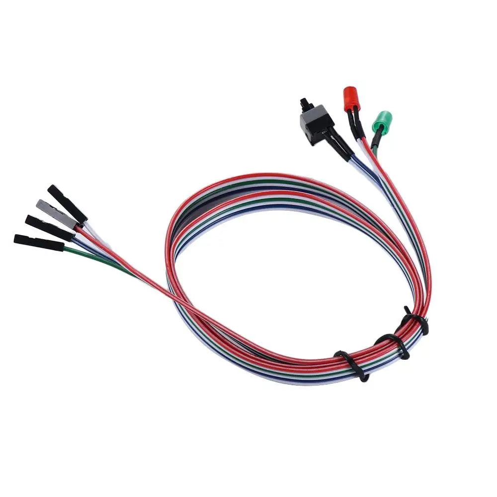 68CM Slim ATX PC Computer Motherboard Power Cable Original On/Off/Reset with LED Light PC Power Reset Switch Push Button Switch Oasis Select