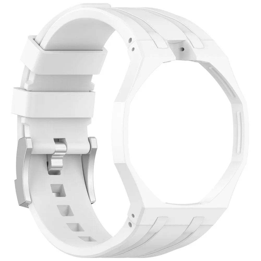 Soft Silicone Wristbands For Swatch X For AP Pocket Watch Changer To Wristwatch Integrated Modification-Parts Replacement Oasis Select White