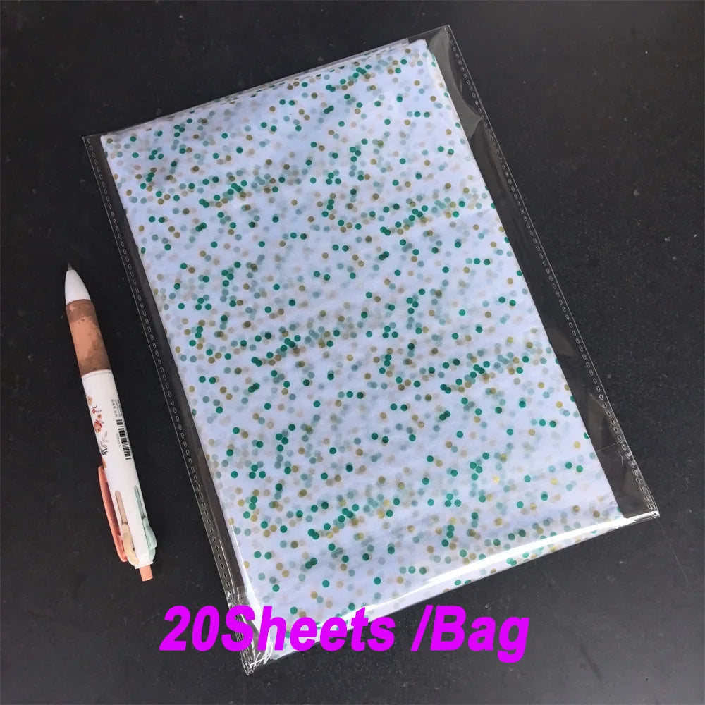20sheets/Bag 50*33cm Tissue Paper Colorful Star DIY Craft Flowers Gift Packing Wedding Party Home Decoration Supplies Oasis Select