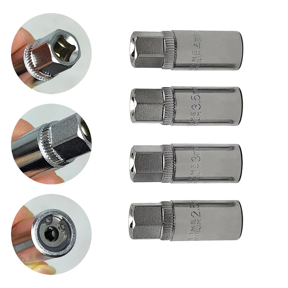 Bolt Extractor Stud Extractor For Auto Repair As Shown In The Picture Auto 1 4 Drive Socket High-strength Steel Oasis Select