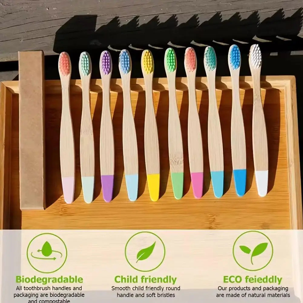 Kids Bamboo Toothbrush – Soft, Eco-Friendly & BPA-Free Kids Bamboo Toothbrush Oasis Select