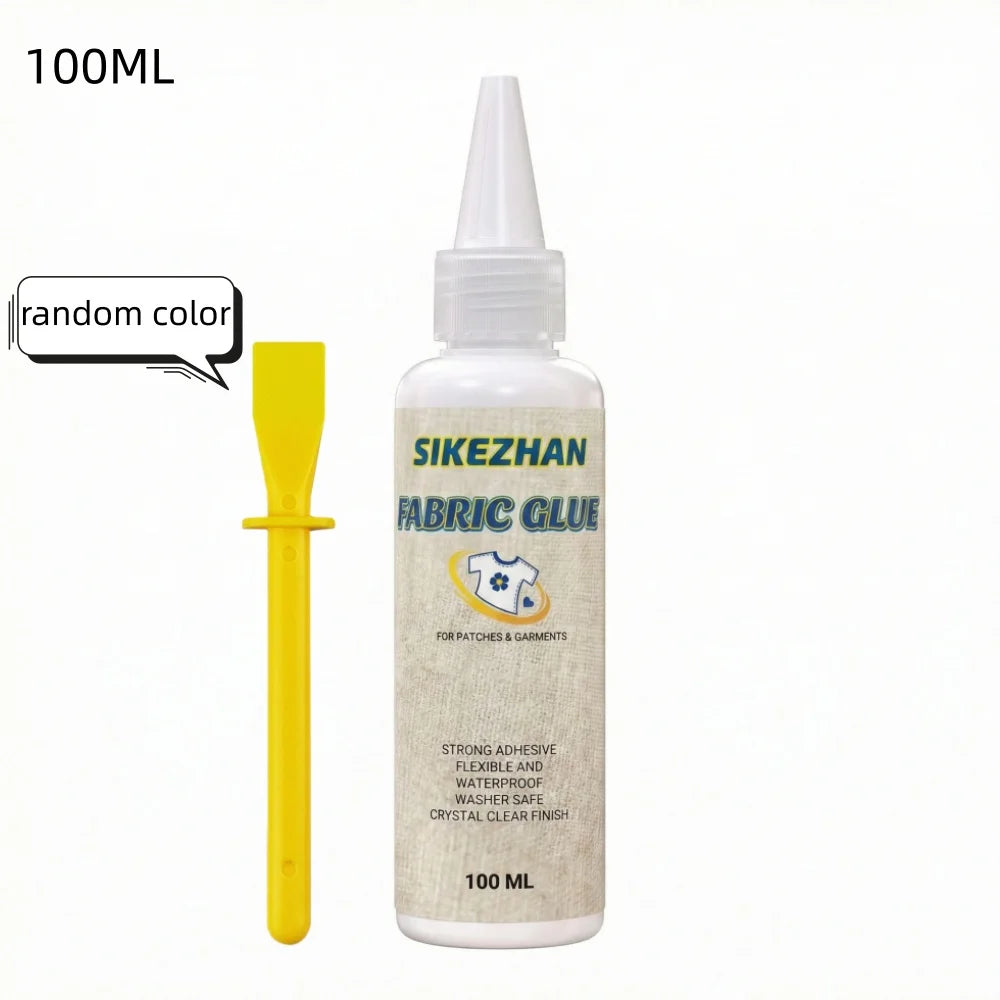 Strong Fabric Glue Washable Liquid Stitch Permanent Textile Adhesive For Clothing Denim Leather Patch Repair Flexible Sewing Kit Oasis Select 100ML