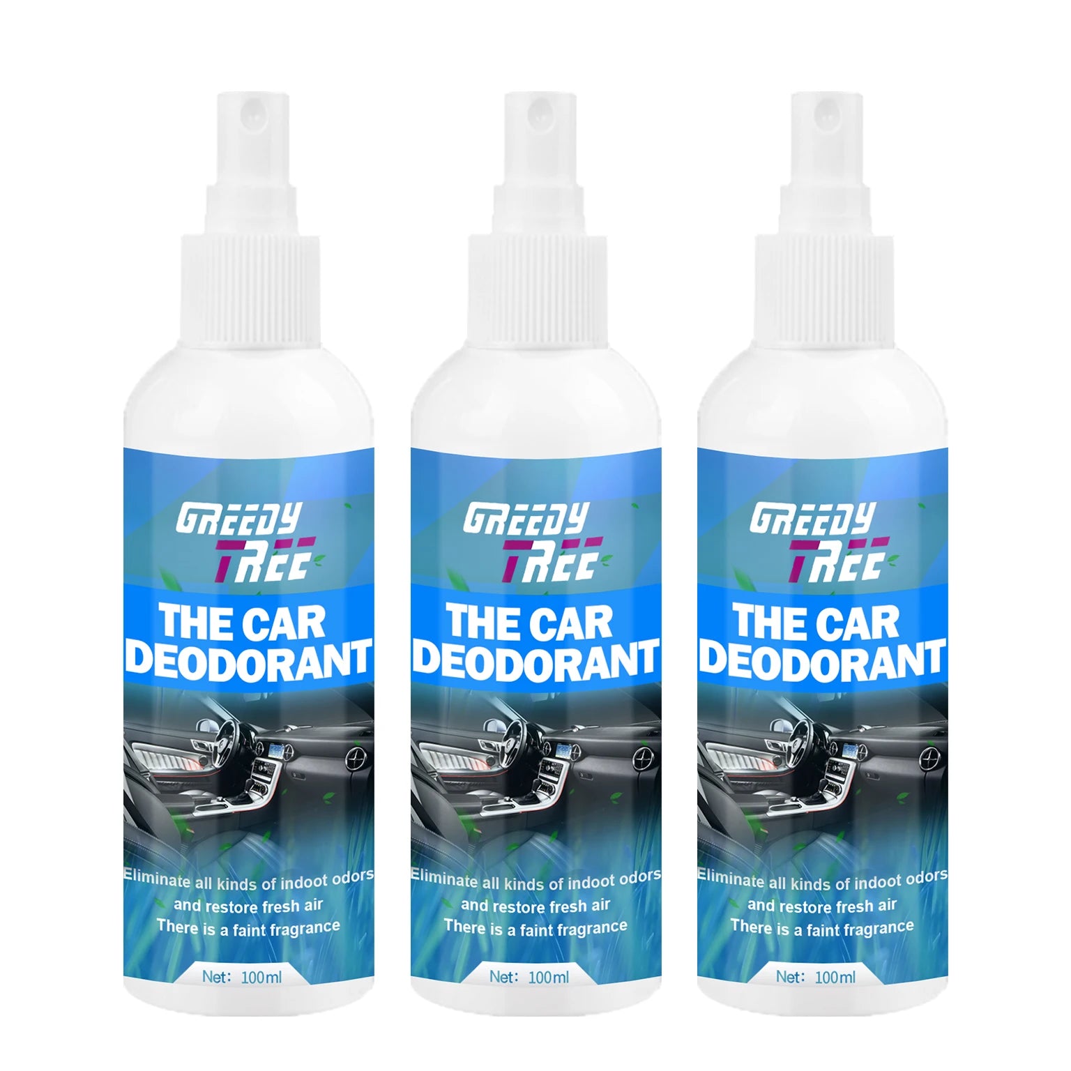 Car Air Freshener Antibacterial AC Deodorizer Spray