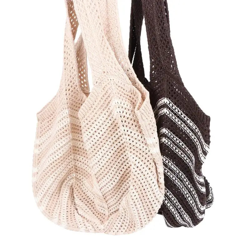 Versatile Knitted For Women Casual Summer Commuting Weaving Beach Holiday Style Soft Shoulder Bag Tote Shopper Bag Oasis Select