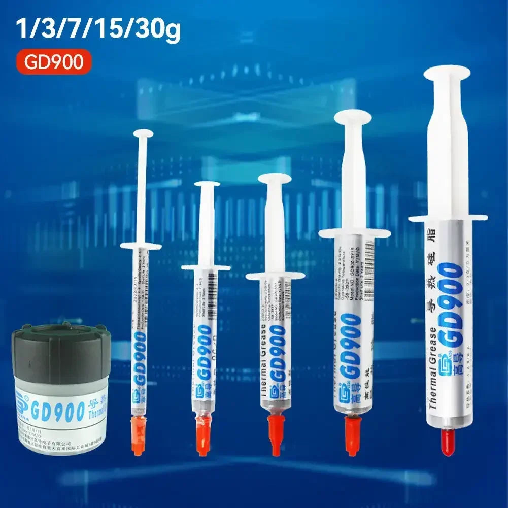 High Performance Thermal Grease Syringe Thermal Grease Paste GD900 Heatsink Compound Grease For CPU CN30 3/5/7/15/30g 4.8W/M-K Oasis Select