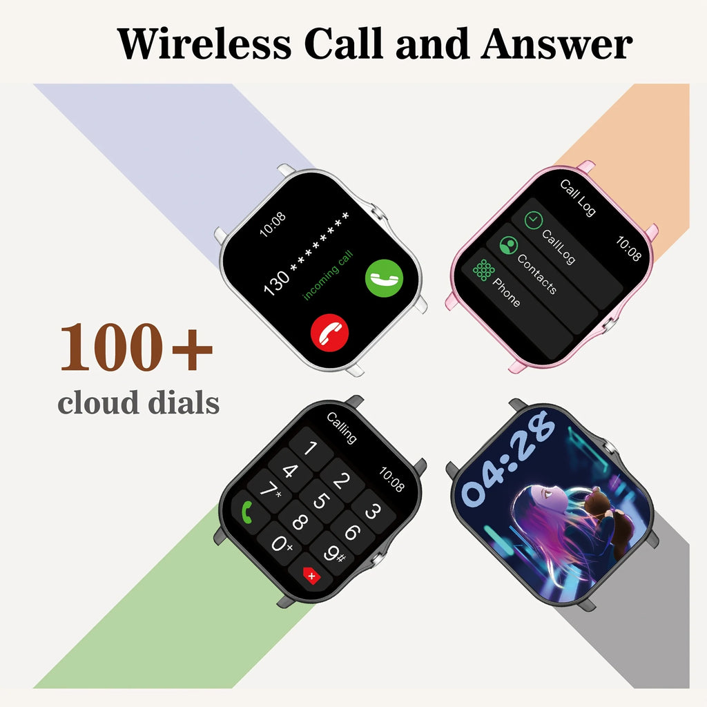 ERUN 1.83" Sports Smartwatch – Wireless Calling & Fitness