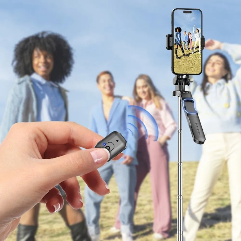 360° Rotating Telescopic Selfie Stick Portable 1.7m Bluetooth Selfie Stick Lightweight Adjustable Selfie Stick Tripod Oasis Select