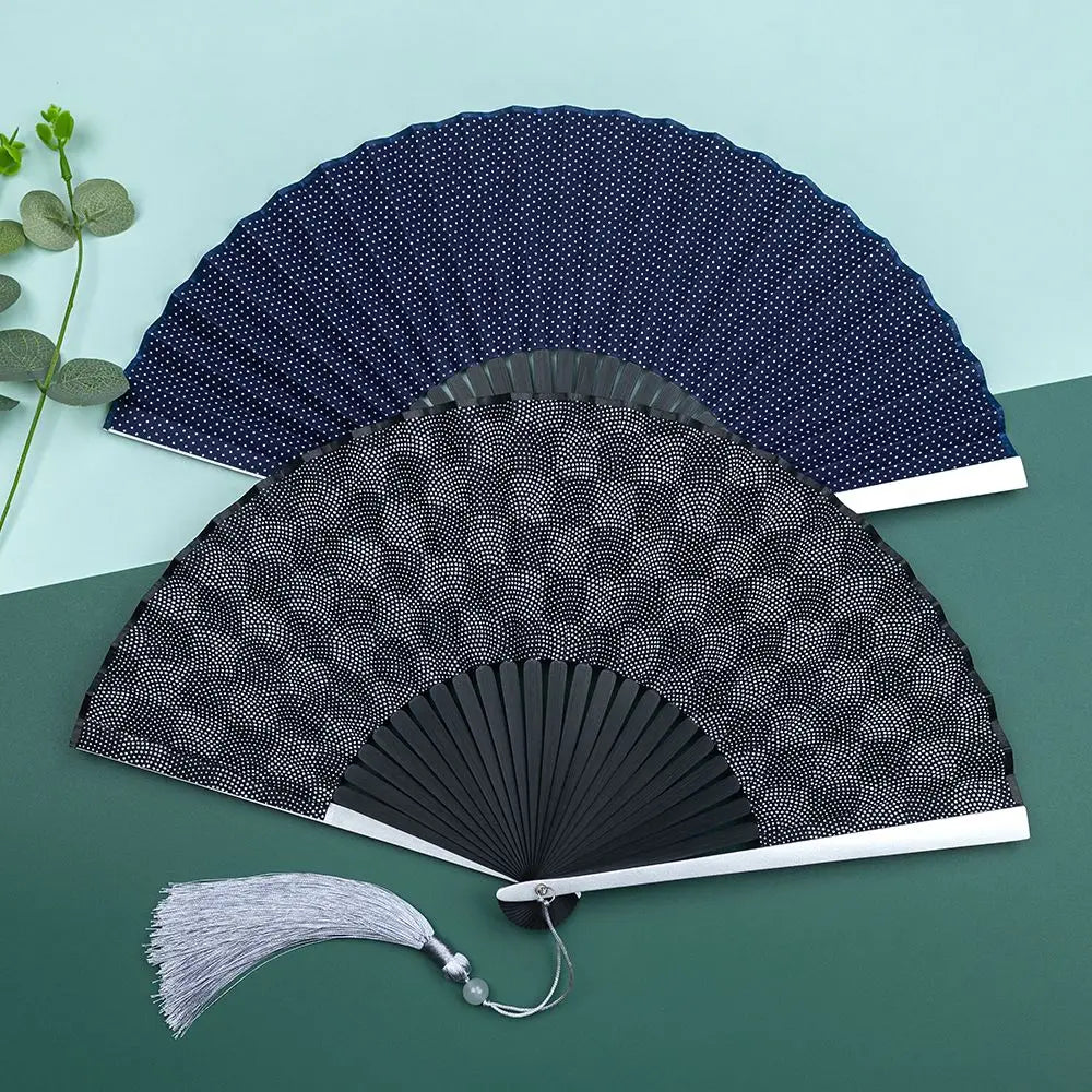 Aluminum Alloy Big Bone Ancient Style Folding Fan Cool and Durable Summer Carry Hanfu Qipao Dance Fan Oasis Select