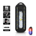 Keychain Work Light Keychain Work LUSB Rechargeable LED Flashlight Police Warning Flashing Light with Shoulder Clip Outdoor Lamp Oasis Select W676