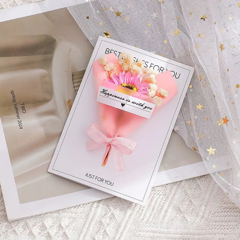 Handmade Floral Greeting Card – Birthday, Mother's Day & More