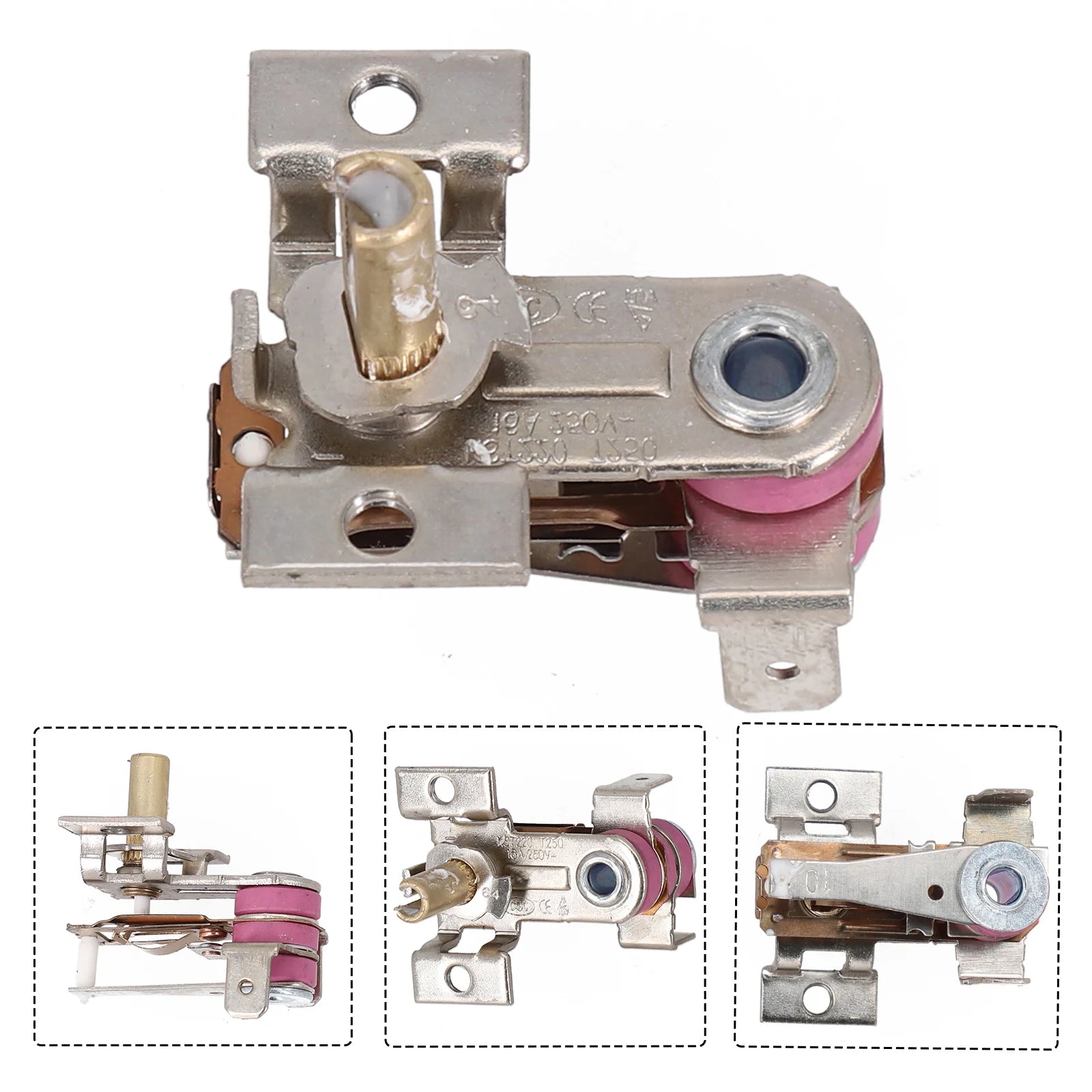 Adjustable Temperature Switch Heating Bimetal Thermostat KST-220 For Heaters Electric Irons Rice Cookers Toasters Fryers Oasis Select