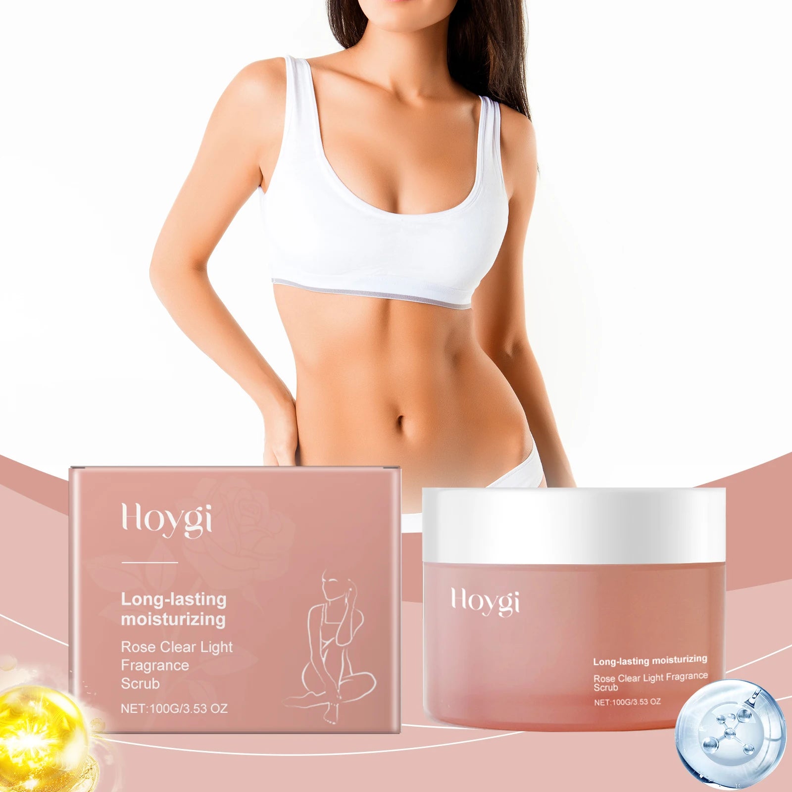 Hoygi Natural Rose Exfoliating Body Scrub – Smooth Skin
