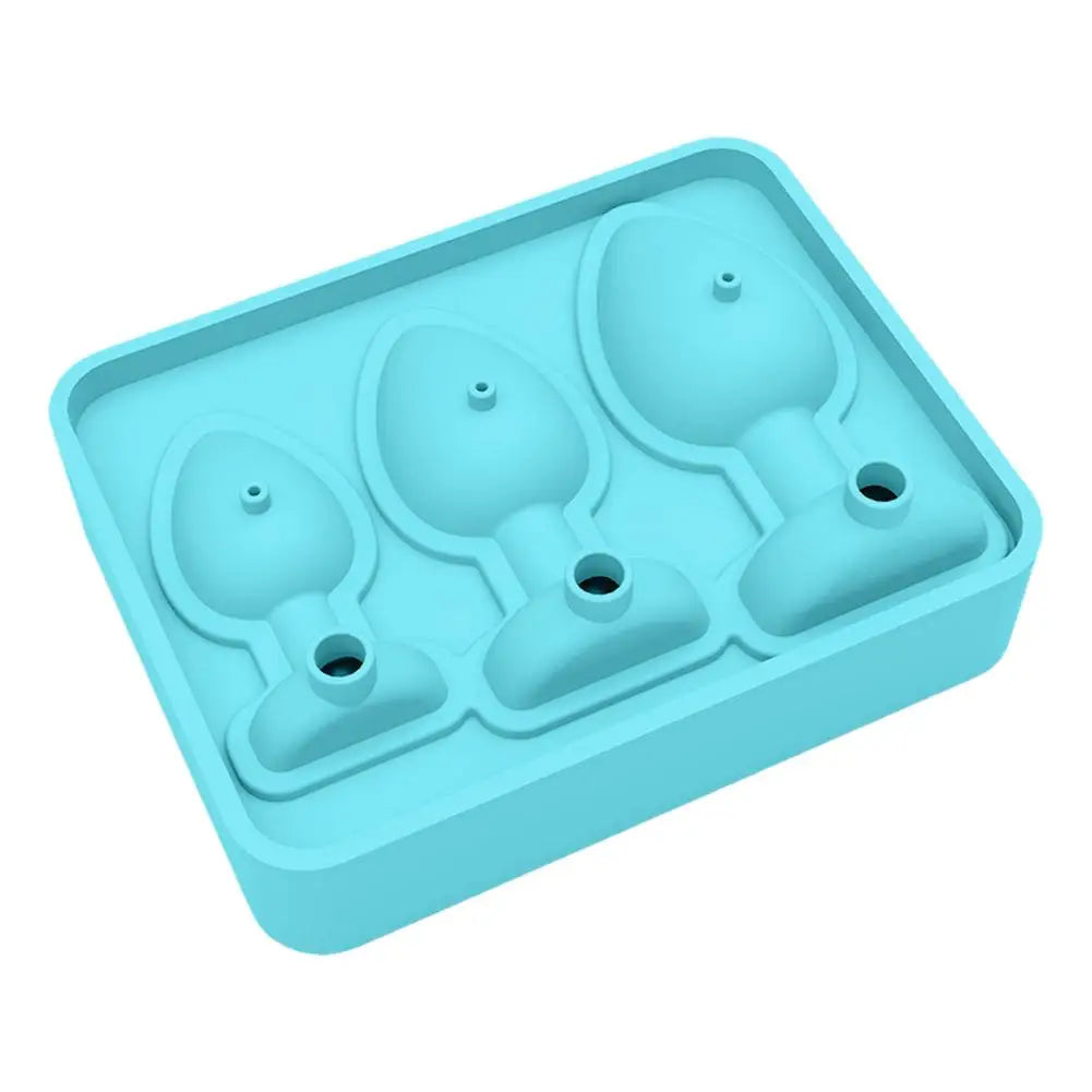 Creative Silicone Ice Cube Mold Prank Anal Plug Shaped Ice Tray Reusable Funny Cocktails Whiskey Beer Drink ice-Cube Maker Oasis Select
