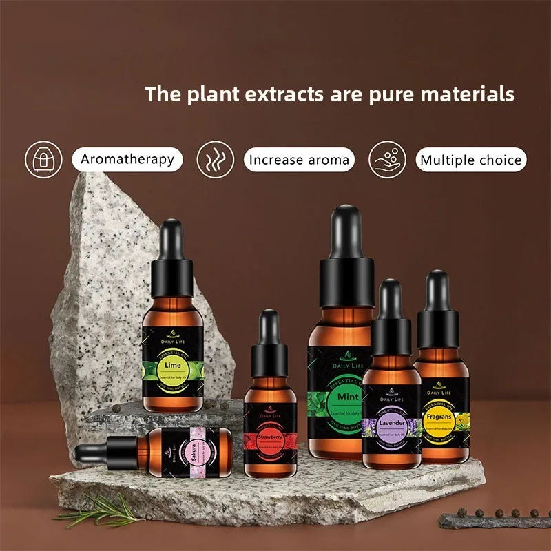 Water Soluble Aromatherapy Essential Oil Lavender Rose 10ML*3pcs for Humidifier Gypsum Expansion Stone Special Essential Oil Oasis Select