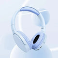 Fashionable Bluetooth wireless headphones, over-ear, deep bass, sports stereo, high fidelity, long battery life, universal Oasis Select Blue