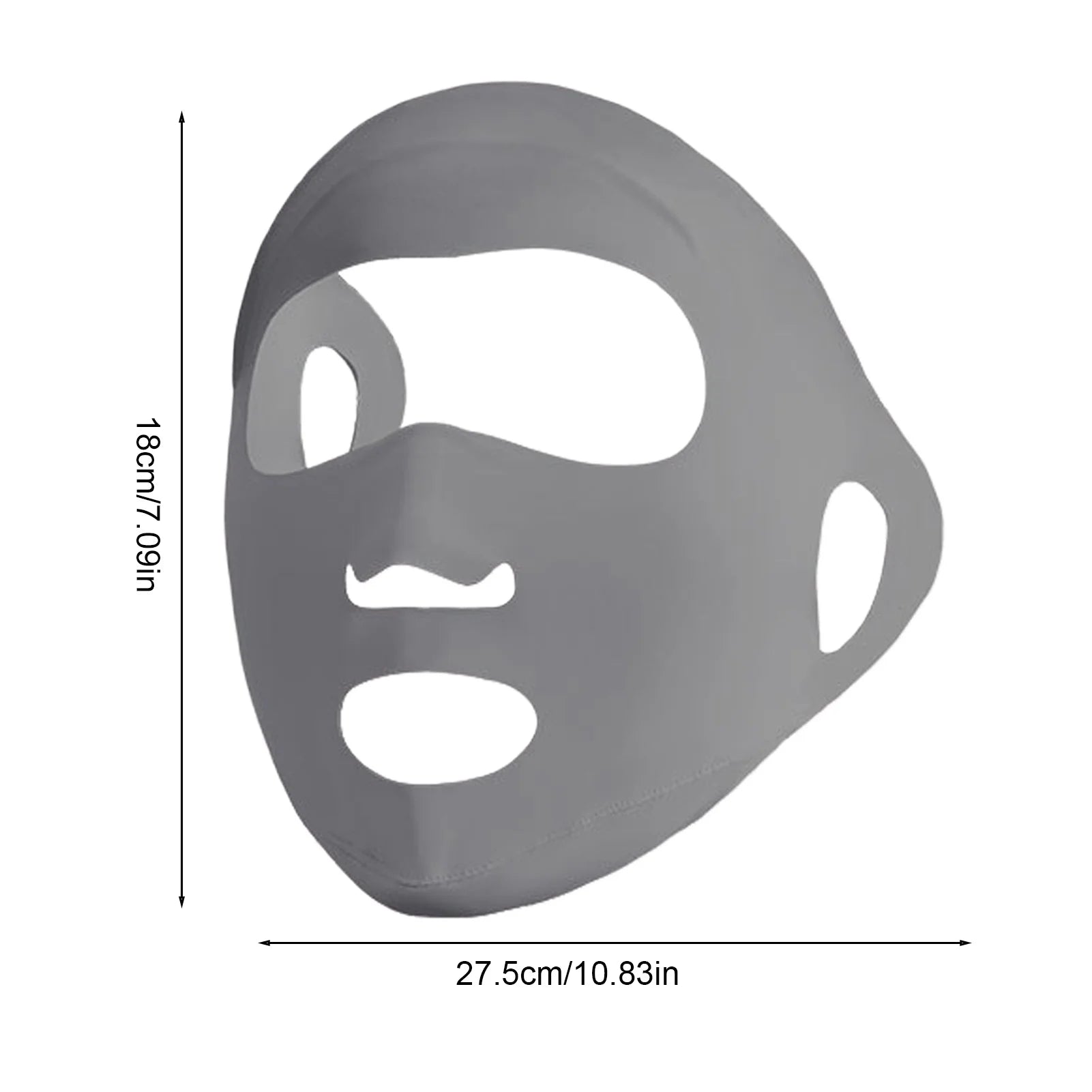 1PC UV Protection Face Mask Breathable Ice Silk Mask Washable Dustproof Sunscreen Mask Anti-UV Outdoor Riding Face Mask Oasis Select Gray 02