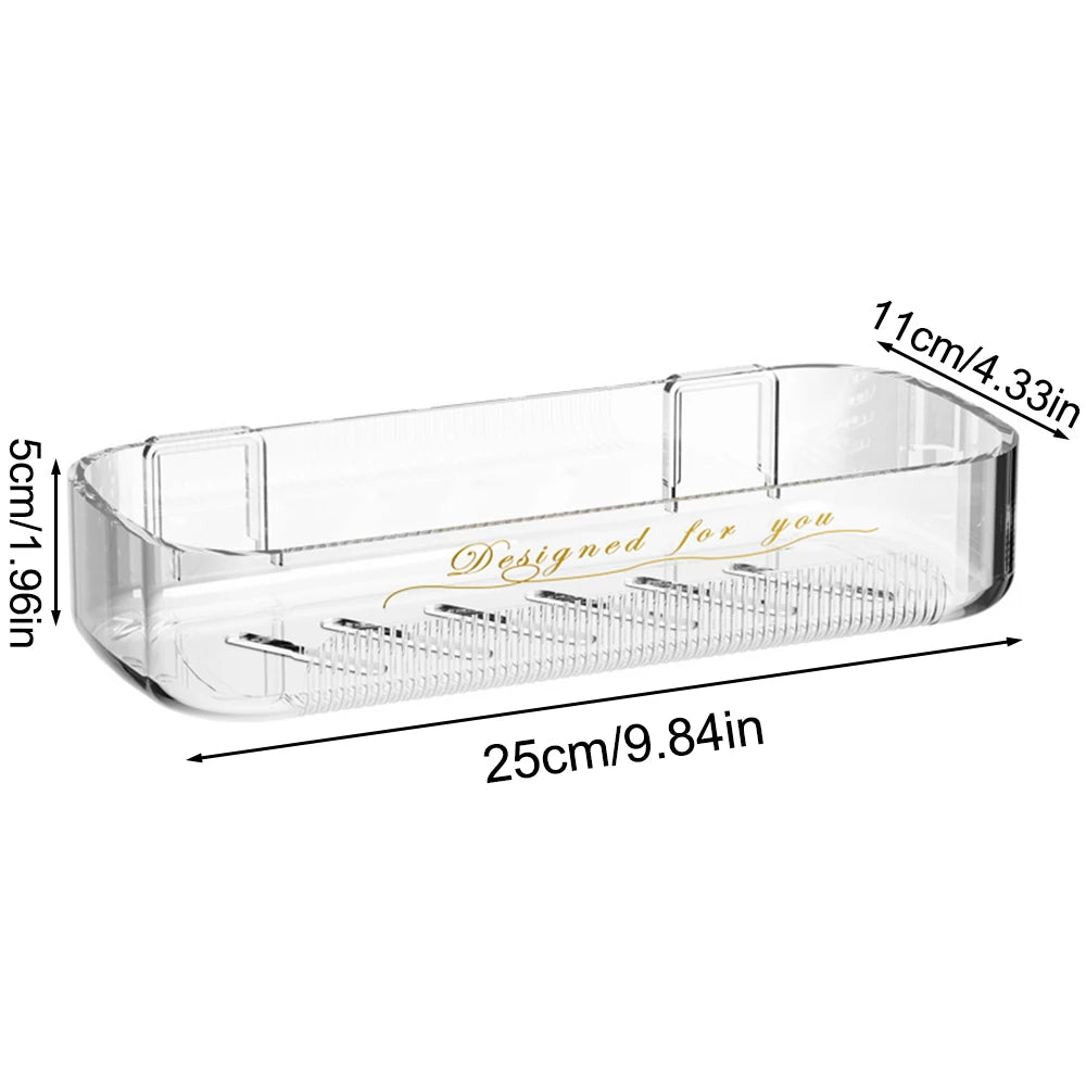 Acrylic Corner Bathroom Storage Rack & Cosmetic Organizer