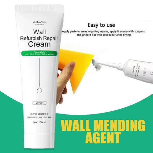 150g Wall Repair Agent Wall Repair Paste Crack Nail Eye Repair Cream Quick-drying Waterproof Mildewproof Smooth Patch Recovery Oasis Select
