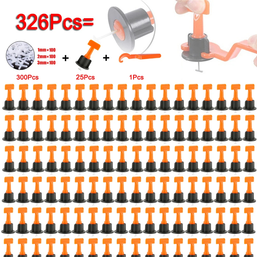 326-Pc Tile Leveling System – Spacers, Wedges & Wrench Kit Tile Leveling Kit Oasis Select
