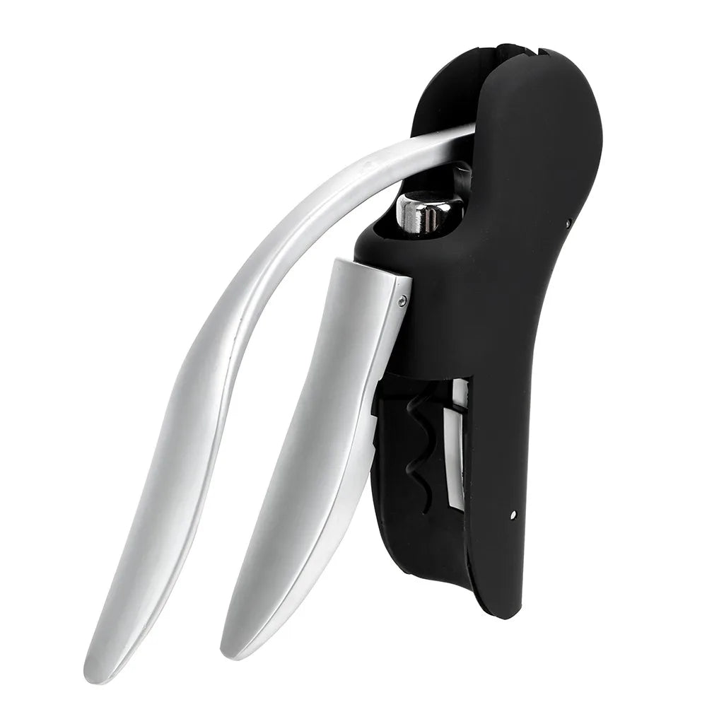 Convenient Bottle Openers Wine Tool Set Foil Cutter Bar Lever Corkscrew Cork Drill Lifter Kit Kitchen Accessories Oasis Select black