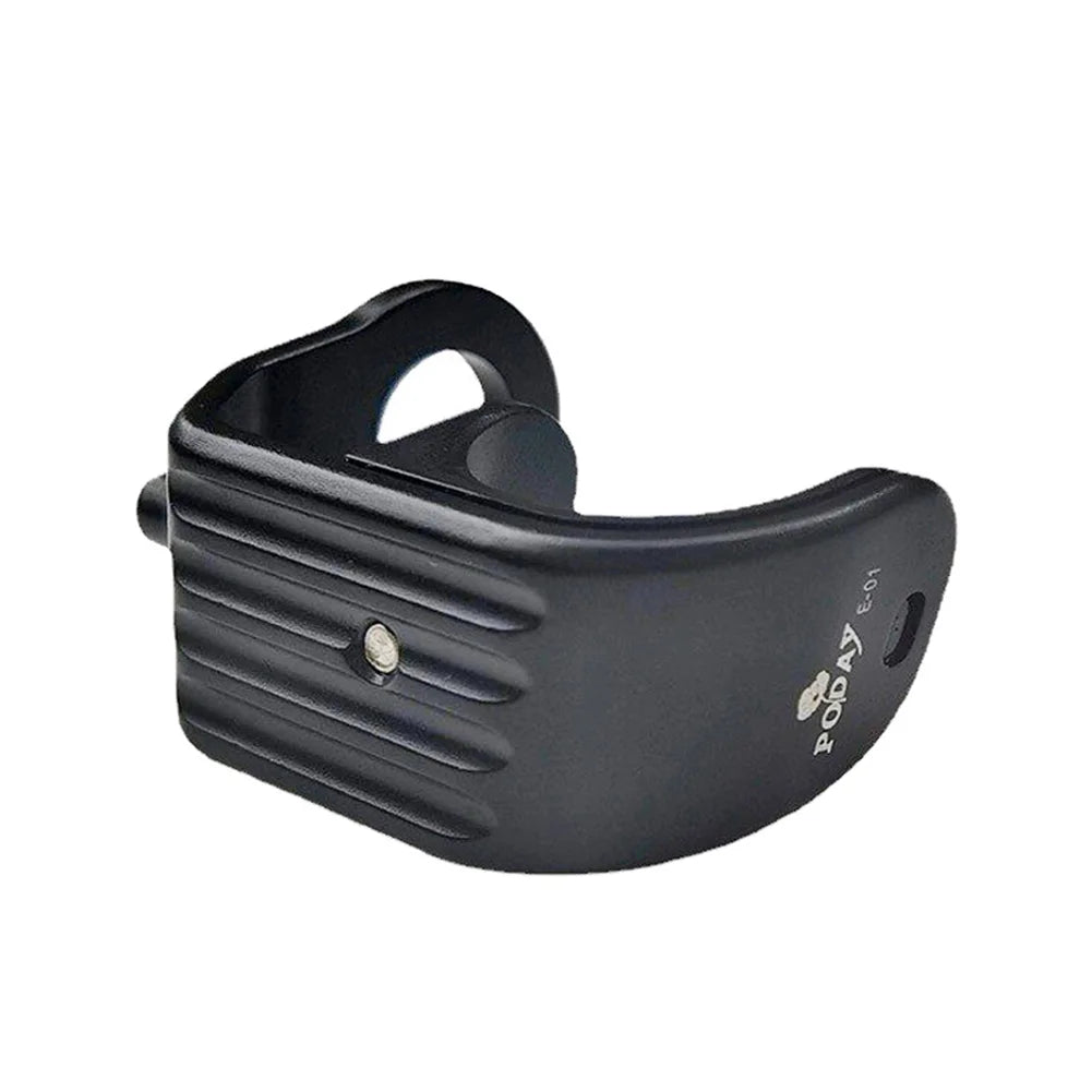 Foldable Bike Front Fork Axle Holder Folding Clip Catcher Prevent Paint Scratching Easy Carrying (Aluminum Alloy) Oasis Select black