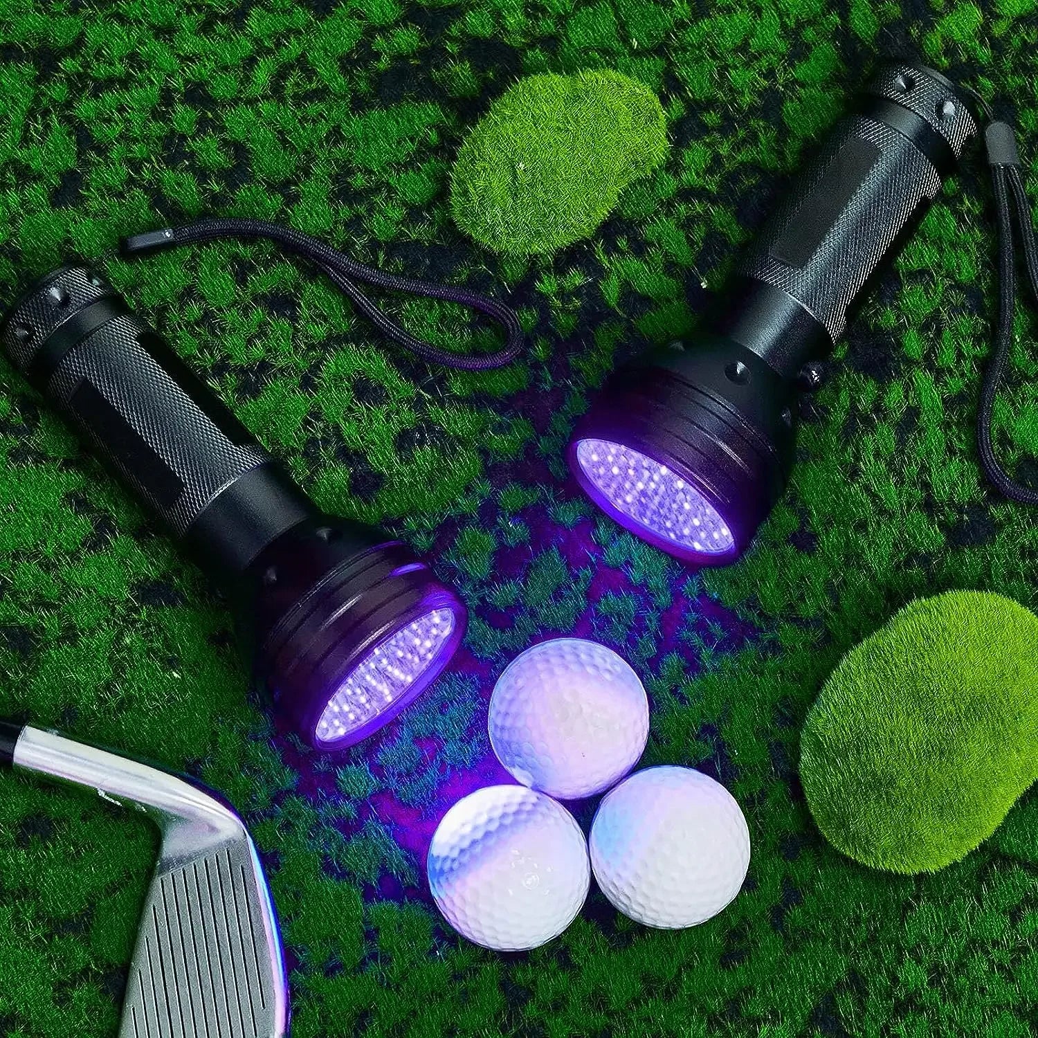 1/2 PCS UV Flashlight Black Light 51 LED Blacklight Pet Urine Detector for Dry Stains Bed Bug Resin Curing Scorpions Finder Oasis Select