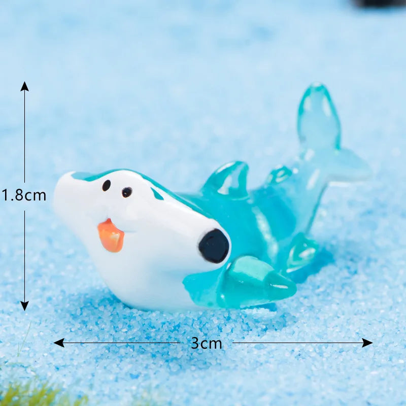 Mini Ocean Resin Animals Tiny Sea Figurines Marine Miniature Aquarium