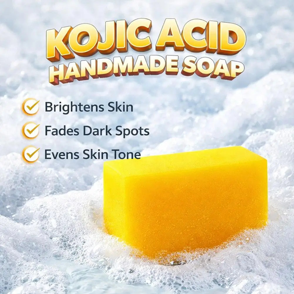 3.53oz Kojic Acid Soap Handmade Soap, rich in collagen and vitamin C, suitable for washing face and daily hand washing Oasis Select