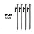 Forged Steel Tent Pegs Outdoor Camping Tent Nail Anti-bending Heavy Duty Canopy Tent Stake Sky Screen Steel Ground Nails Oasis Select 4PCS