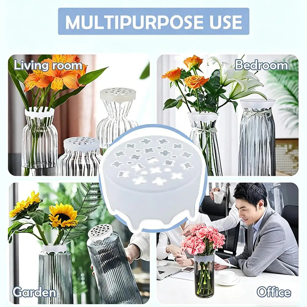 Silicone Flower Arrangement Grid – Ikebana Stem Holder