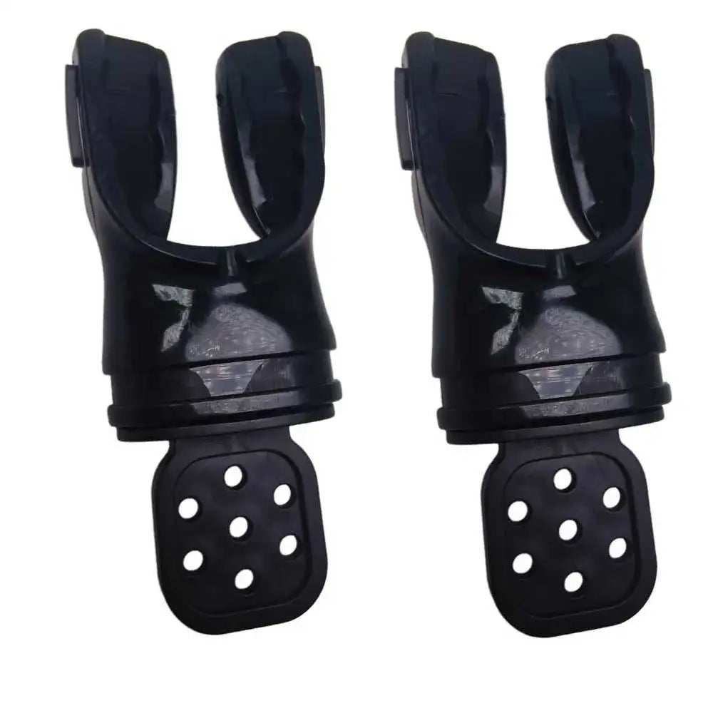 Scuba Diving Moldable Silicone Octopus Mouthpiece Replacement Bite Grip for Backup Regulator Ergonomic 2nd Stage Mouthpiece Gear Oasis Select 2pcs black