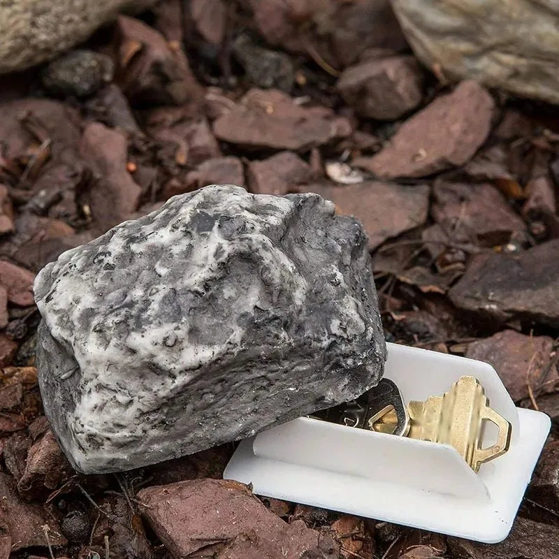 Simulation Stone Key Box Creative Hide Keys in Stone Safety Storage Box Outdoor Garden Hidden Fake Rock Shape Key Safeking Tool Oasis Select