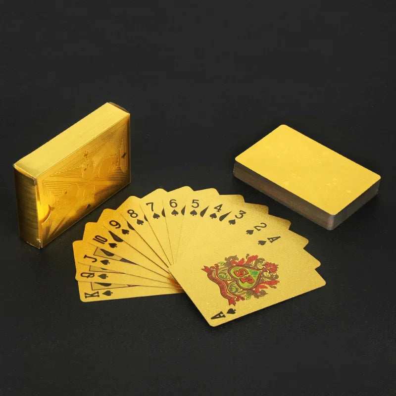 Gold Foil Skull PVC Playing Cards – Waterproof Poker Deck Playing Card Deck Oasis Select