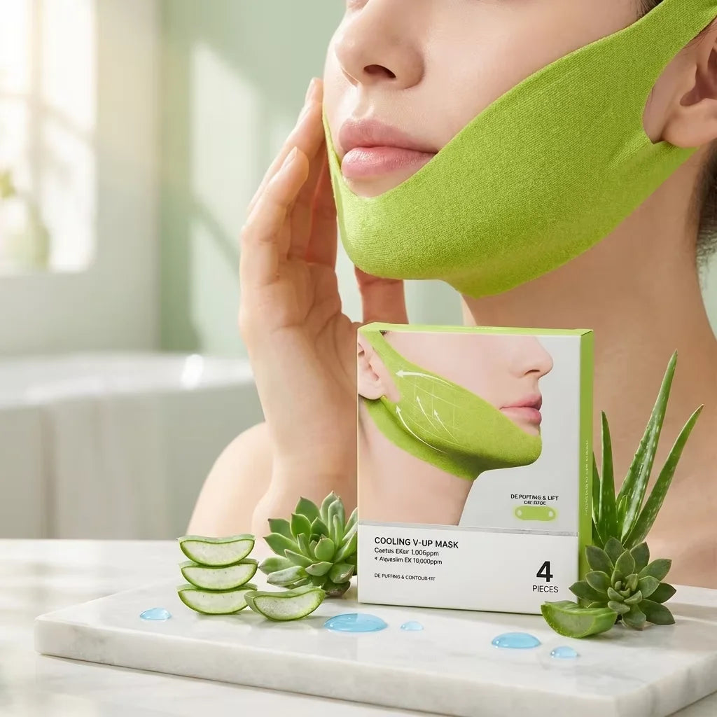 Centella Asiatica Face Lifting Mask Lift Facial Contour Tighten Skin Firm Cheek Enhance Firmness Easy Apply Face Shaping Bandage Oasis Select