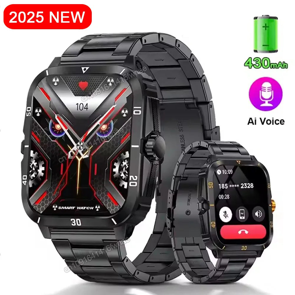 Ola Esporte 1.96" Military Smartwatch – GPS & Bluetooth Calls
