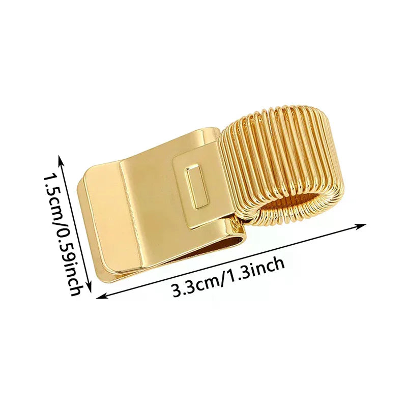 Metal Pen Clip With Spring Creative Gold Retro Spring Clip Student Pen Clip For Notebooks School Oasis Select