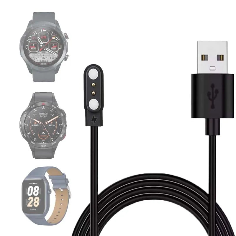 USB Charger Cable for AMAZTIM C20 M1 Pro Tank T1 Magic3 Watch Smartwatch Charger Cable Oasis Select