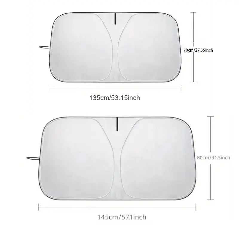 Foldable Car Windshield Sunshade | UV Block & Cooling Cover