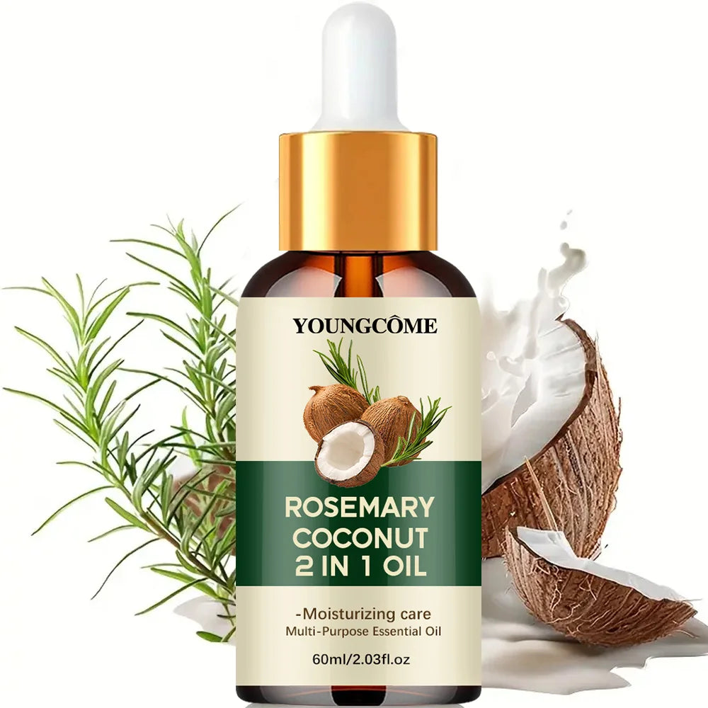Rosemary Oil Hair Essential Coconut Oil Improve Hair Loss And Nourishes Strengthen Hair Roots Scalp Treatment Hair Care Oasis Select