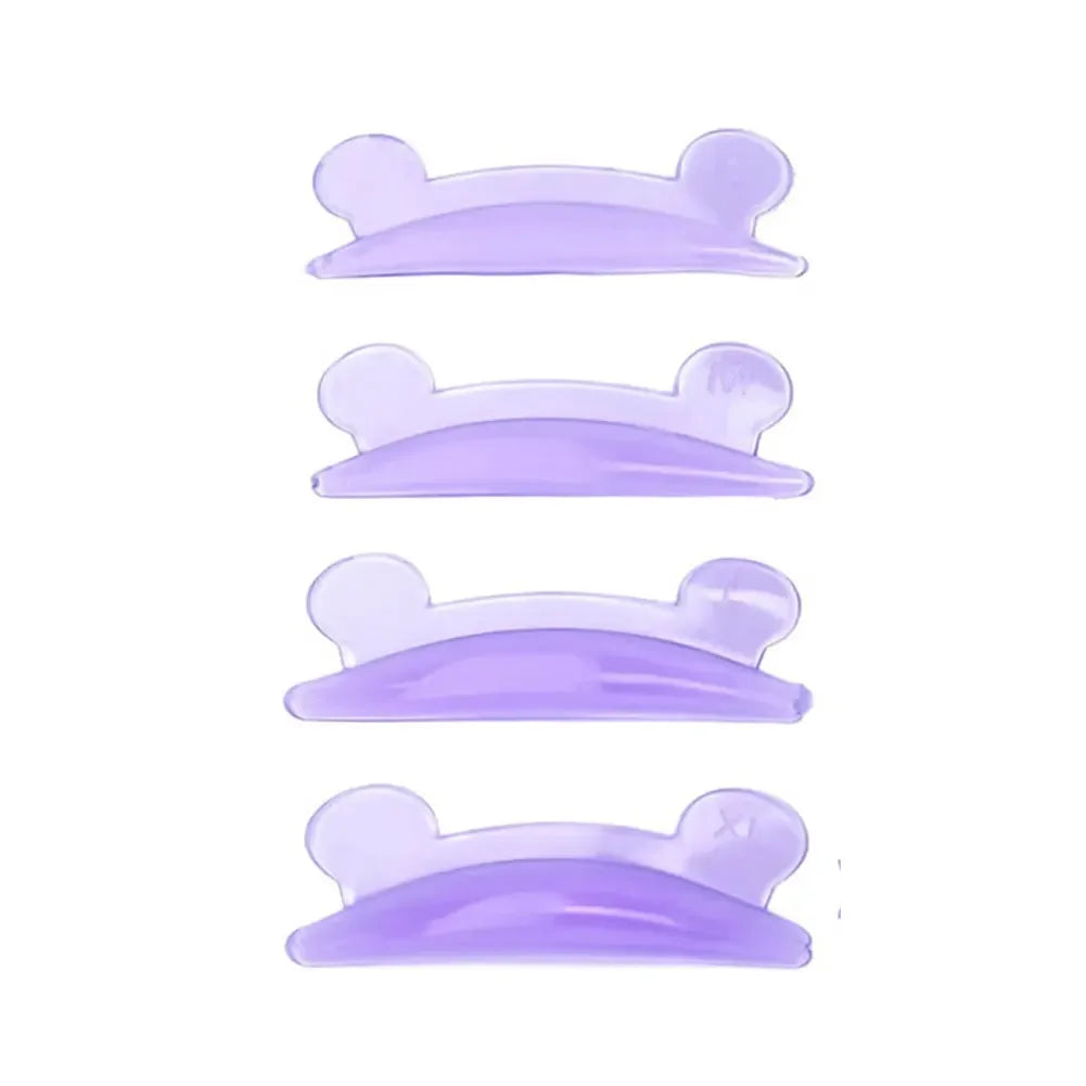 4 Pair Lash Lift Silicone Pads Bear Shape Eyelash Perm 3D Curler Eye Patches Applicator Tools Eyelashes Extension Accessories Oasis Select