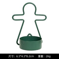 Simple Gingerbread Man Candlestick Decoration Ins Style Christmas-themed Mini Candlestick with Festive Atmosphere Oasis Select Candlestick 84 green