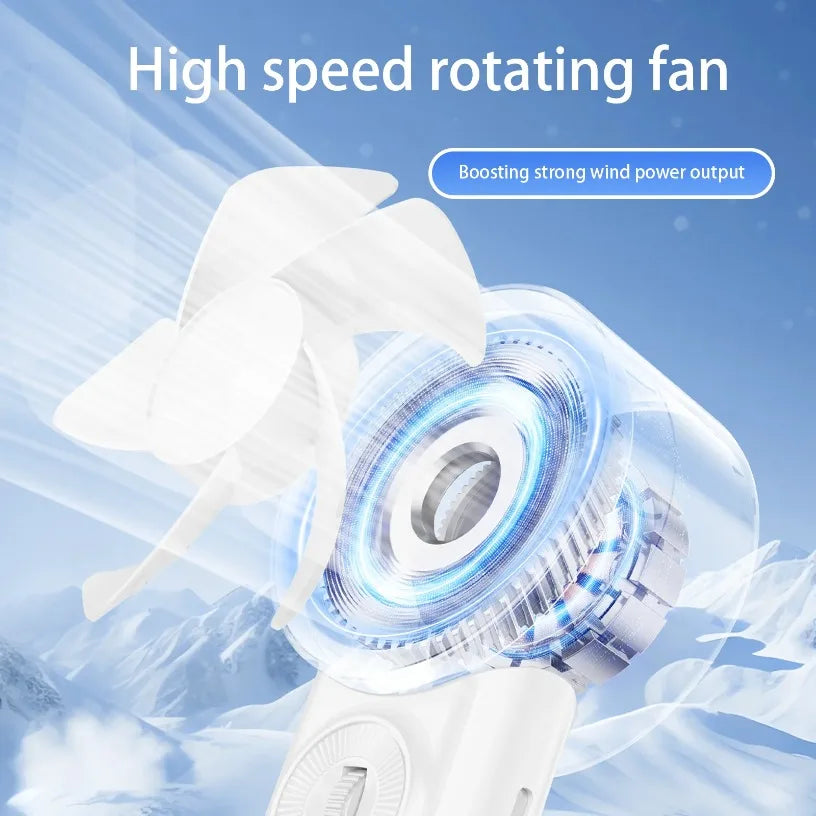 3600mAh Rechargeable Fan Ultra Quiet Handheld Fan 100 Gear Wind Speed Turbo Airflow Rechargeable Portable Fan For Office Travel Oasis Select