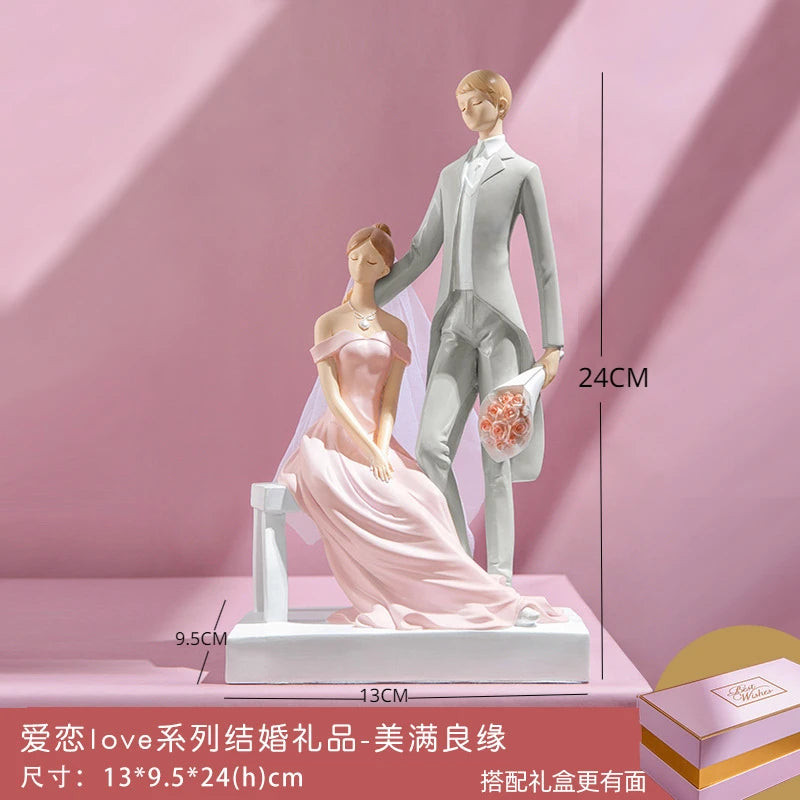 European-style Wedding Gifts, Room TV Cabinet Decorations, Practical for Newlyweds, Valentine's Day Wedding Room Ornaments Oasis Select C