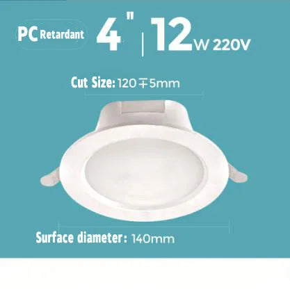 LED Emergency Recessed Downlight | Motion Sensor & 3-Hr Backup