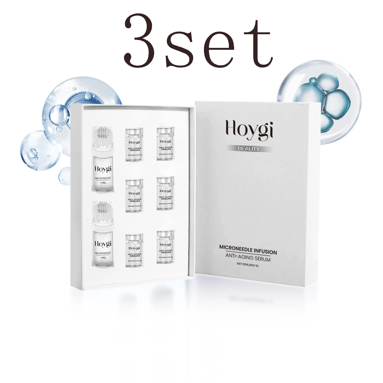 Facial Roller Kit with Hydrating Serum Set for Radiant Skin