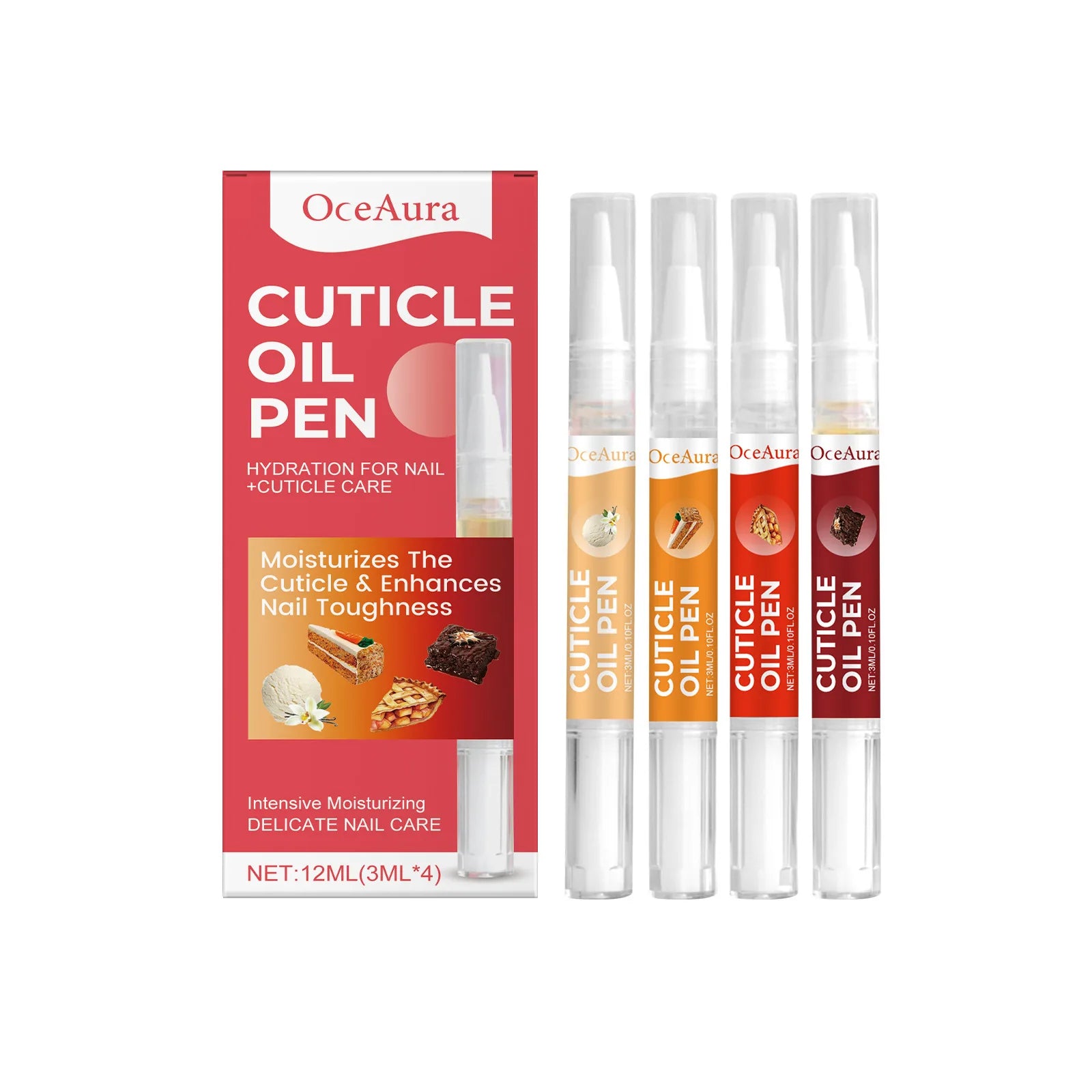 Oceaura Nail Cuticle Care Oil Pen Set Prevent Agnail Nutrition Dry Repairing Damaged Treatment Finger Nail Nourishing Oils Kits Oasis Select 1 Set