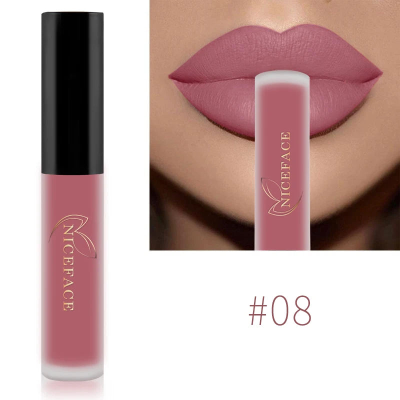 QiBest Matte Liquid Lipstick – Waterproof Long-Lasting Lip Gloss