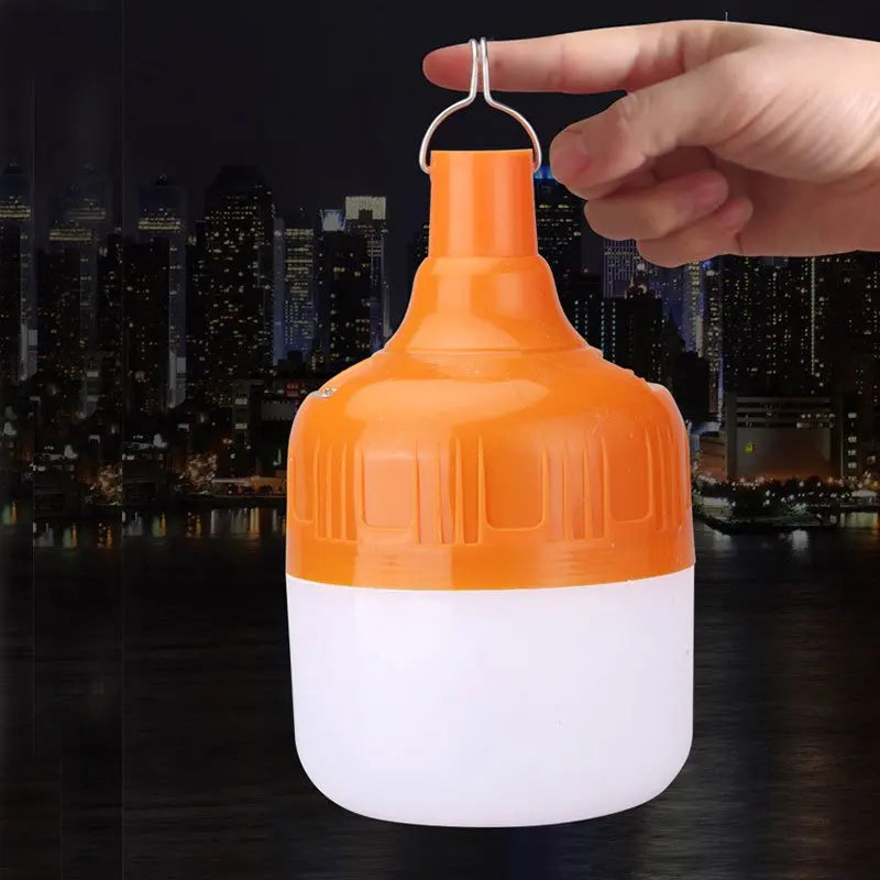 Rechargeable LED Emergency Light Bulb Portable USB Charging Hanging Lamp Waterproof LED Tent Light for Camping Night Market Oasis Select